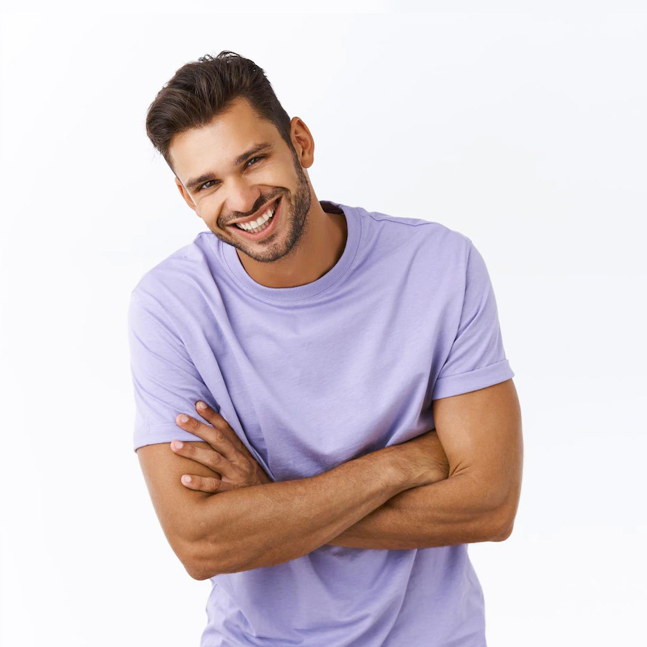 Man smiling