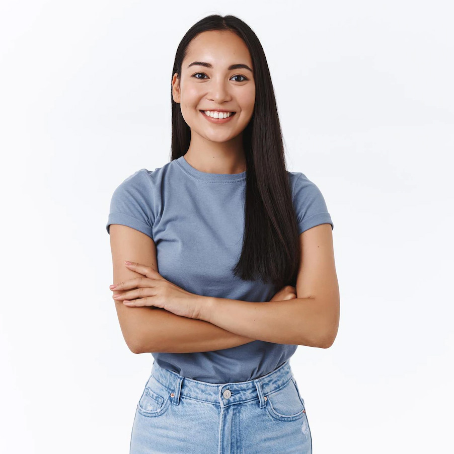 Woman smiling