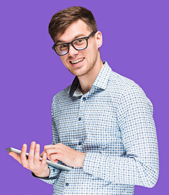 Man with mobile phone